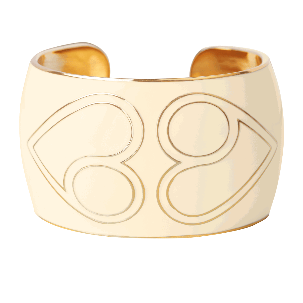 Manchette Bangle Heart - Blanc Sable - Bangle-Up 