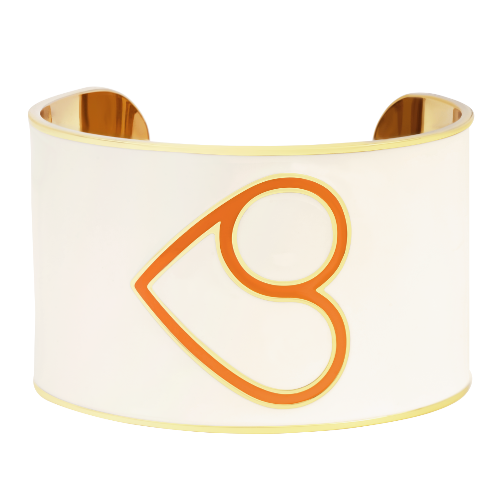 Manchette Coup de Coeur - Orange Tonic - Bangle-Up 