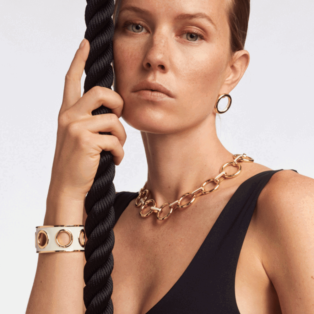 Manchette EYELET - Blanc Sable - Bangle-Up 