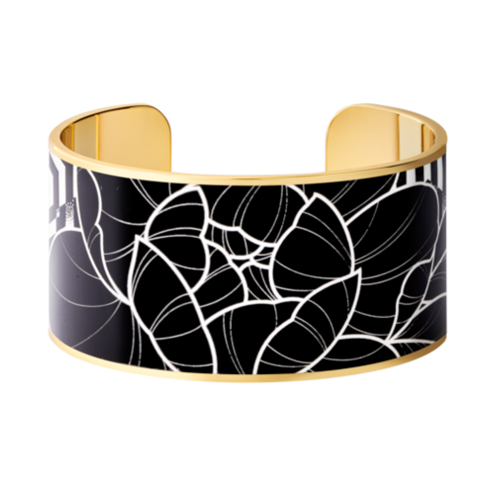 Peony Cuff - Carbon Black