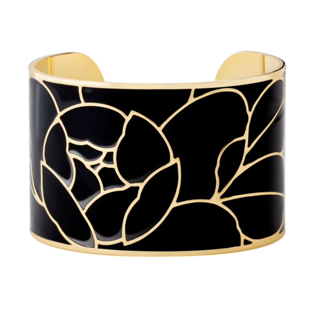 Peony Cuff - Carbon Black