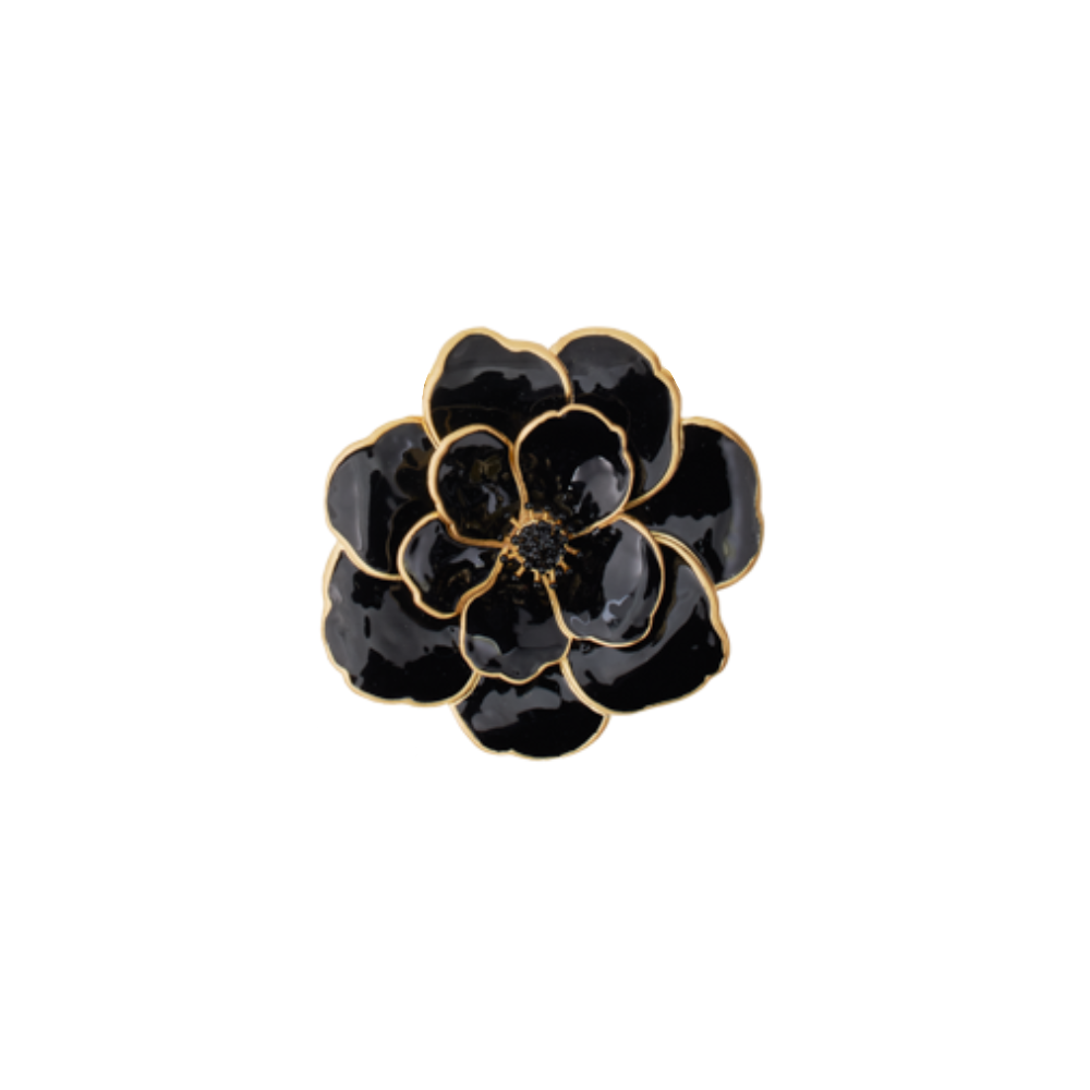 Pendentif Peony - Noir Carbon