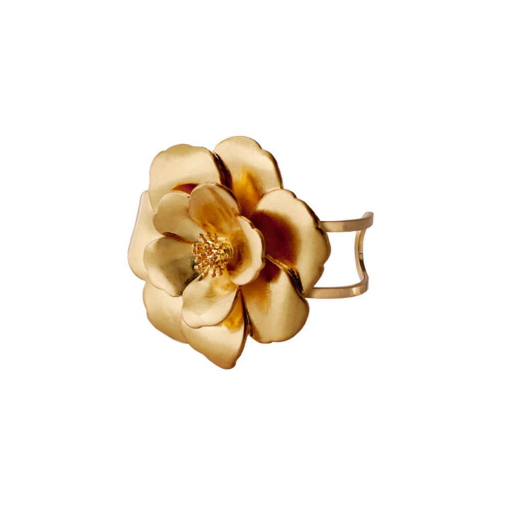 Peony Cuff - Light Gold