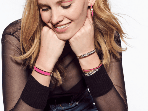 BRACELET Femme  Bangle - Argent et Noir BANGLE-UP