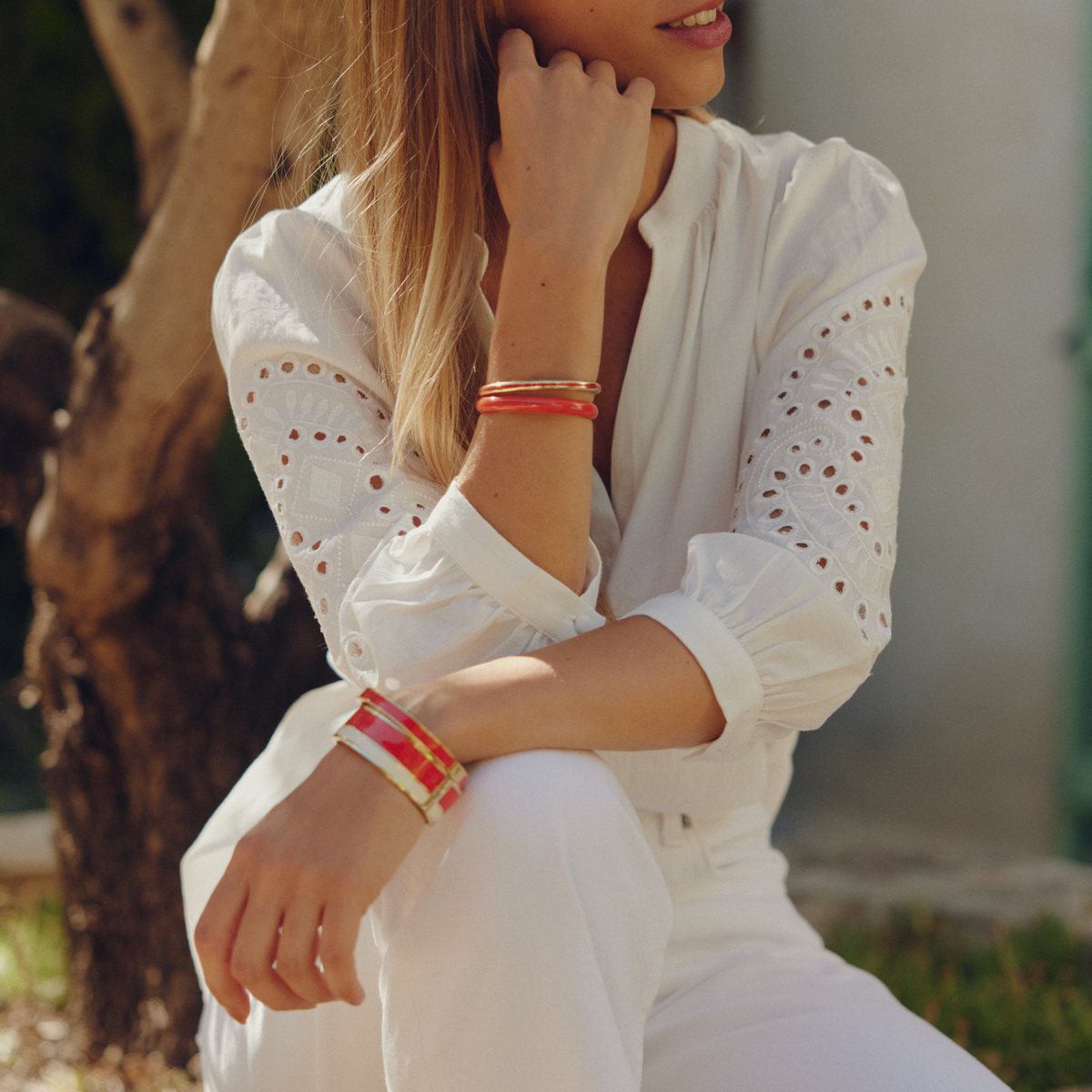 Bracelet  Bangle - Orange Tangerine