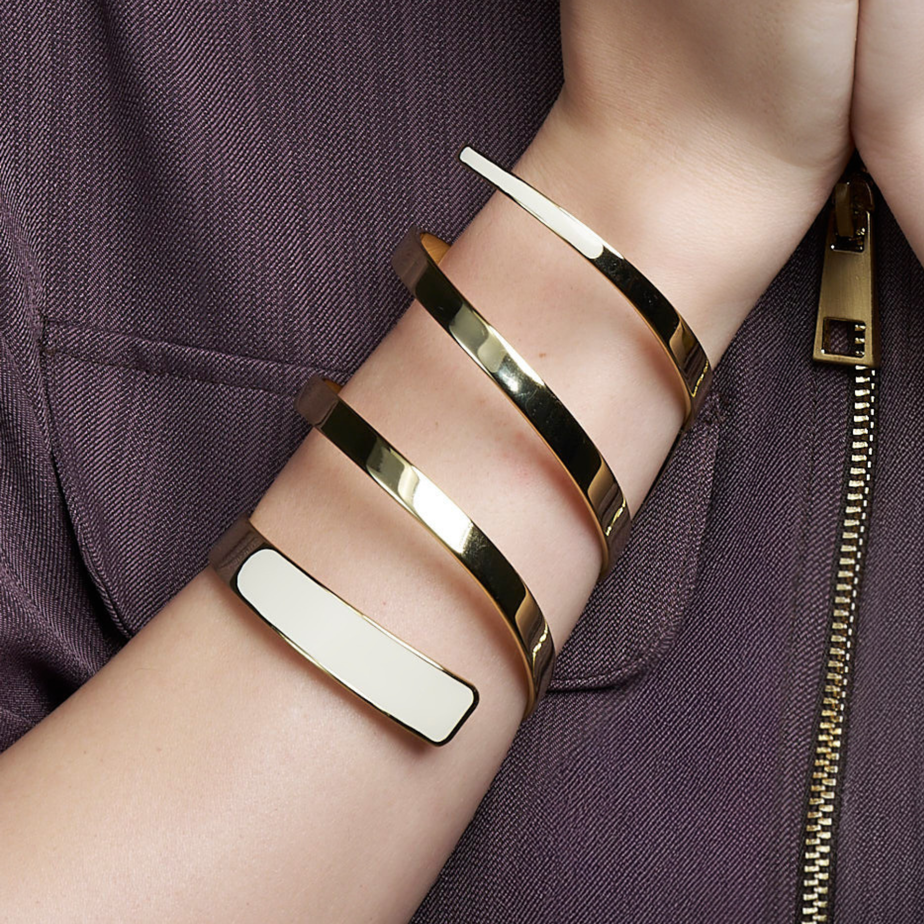 Tara Cuff Bracelet - Sand White