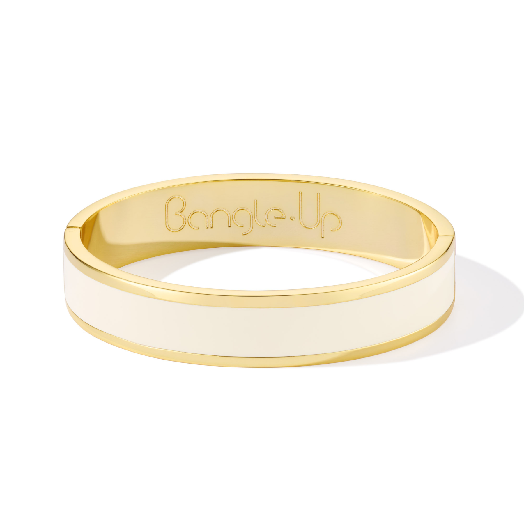 Bracelet Bangle Ovale - Blanc Sable