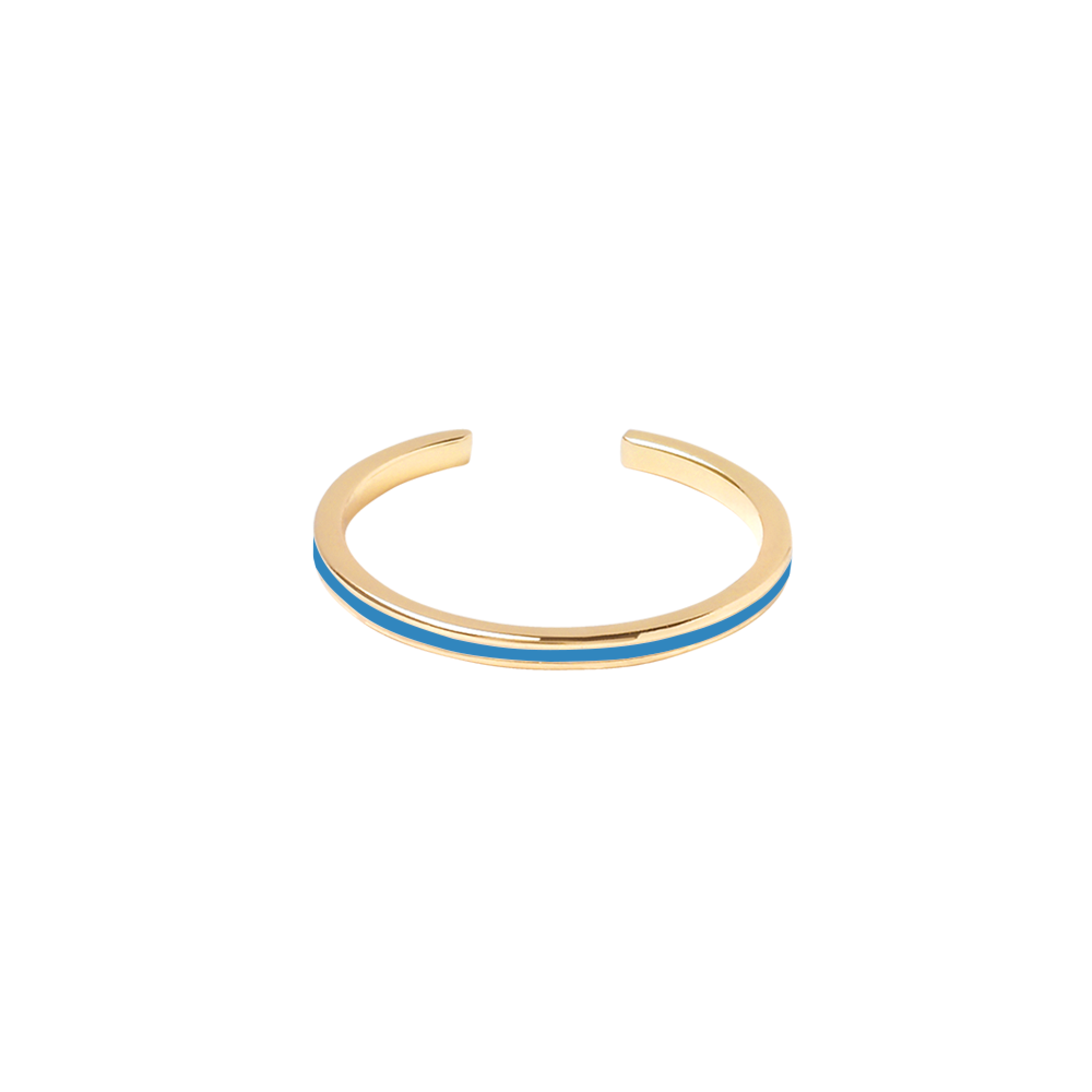 Mini bangle ring - Myosotis Blue