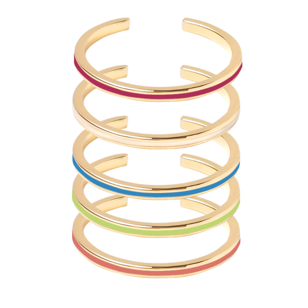Box Bangle ring - Multicolor